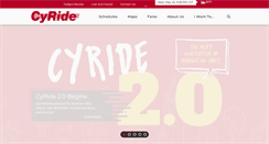Desktop Screenshot of cyride.com