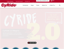 Tablet Screenshot of cyride.com